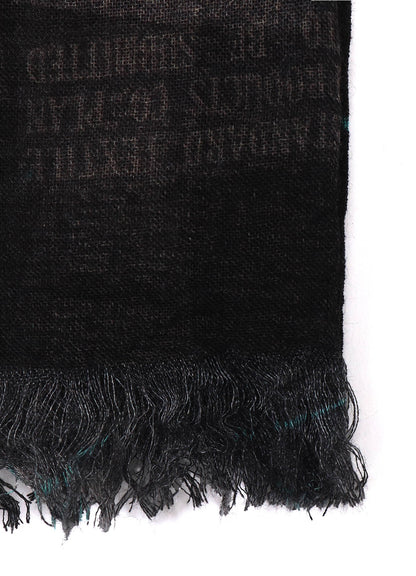 RAYON/LINEN NEWSPAPER PRINT SCARF