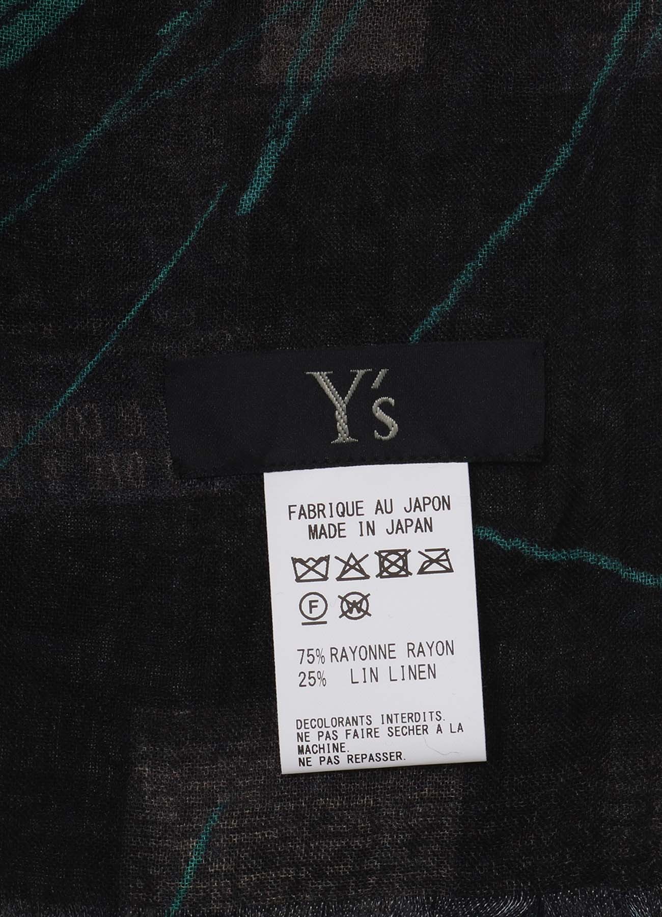 RAYON/LINEN NEWSPAPER PRINT SCARF