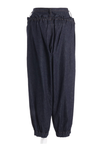 6OZ DENIM DOUBLE ELASTIC WAIST PANTS