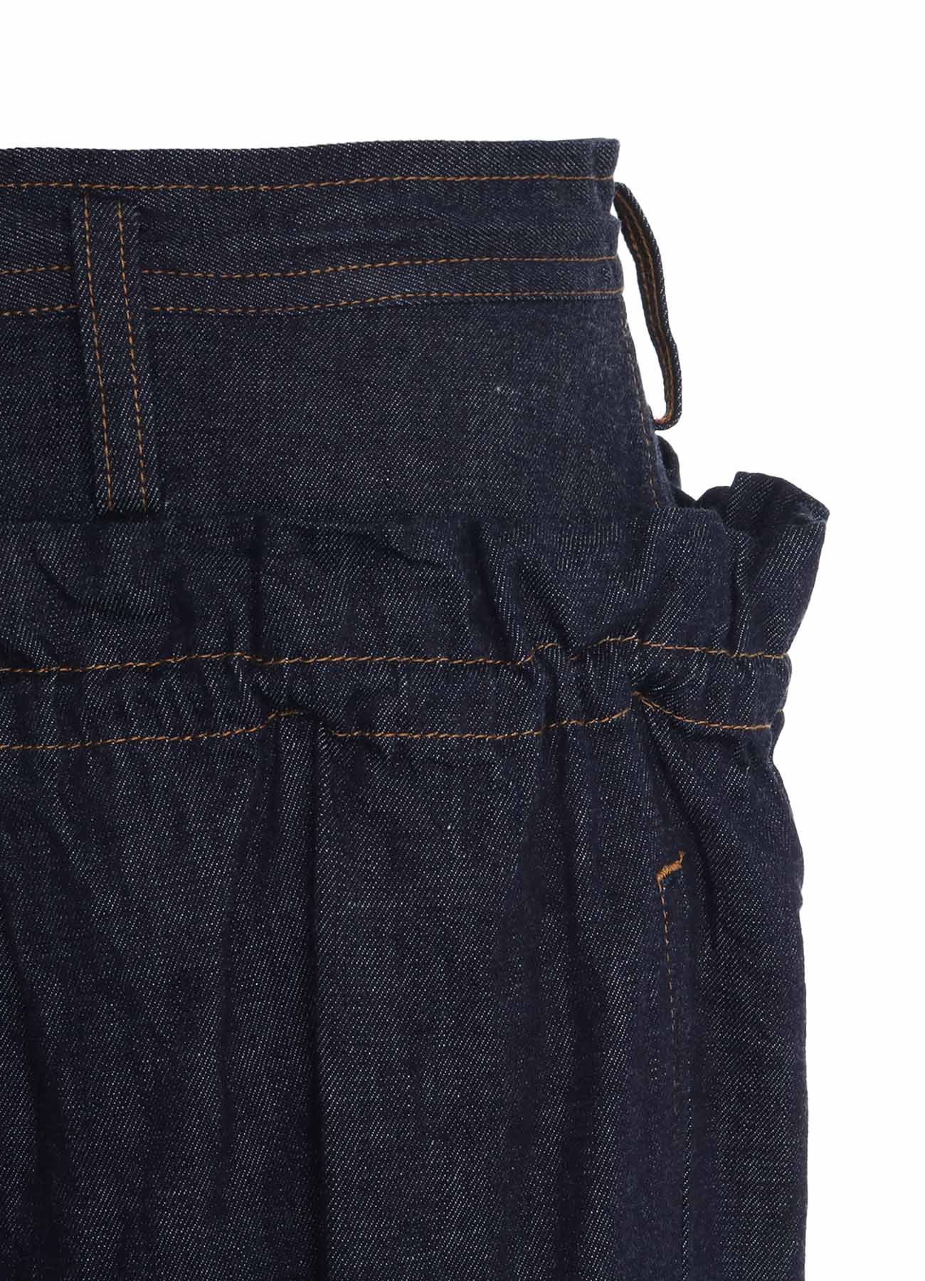 6OZ DENIM DOUBLE ELASTIC WAIST PANTS