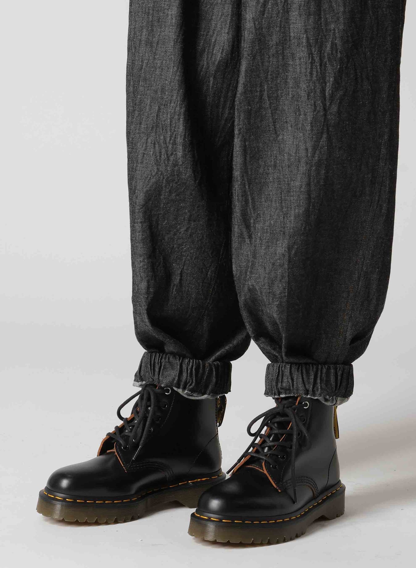 6OZ DENIM DOUBLE ELASTIC WAIST PANTS