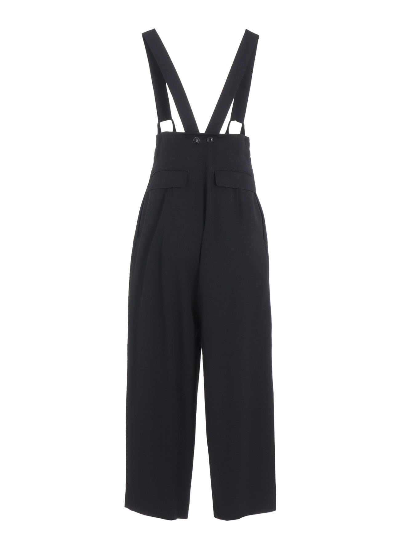 WOOL GABARDINE SUSPENDER PANTS