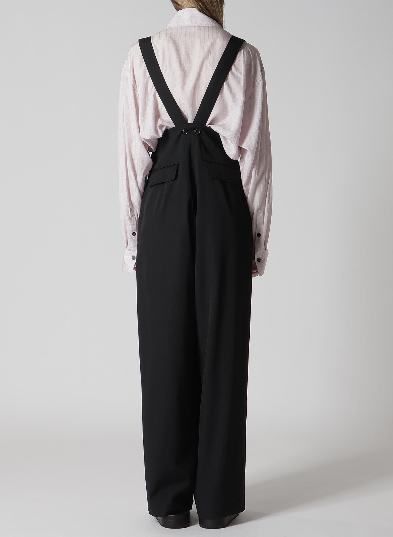 WOOL GABARDINE SUSPENDER PANTS – THE SHOP YOHJI YAMAMOTO