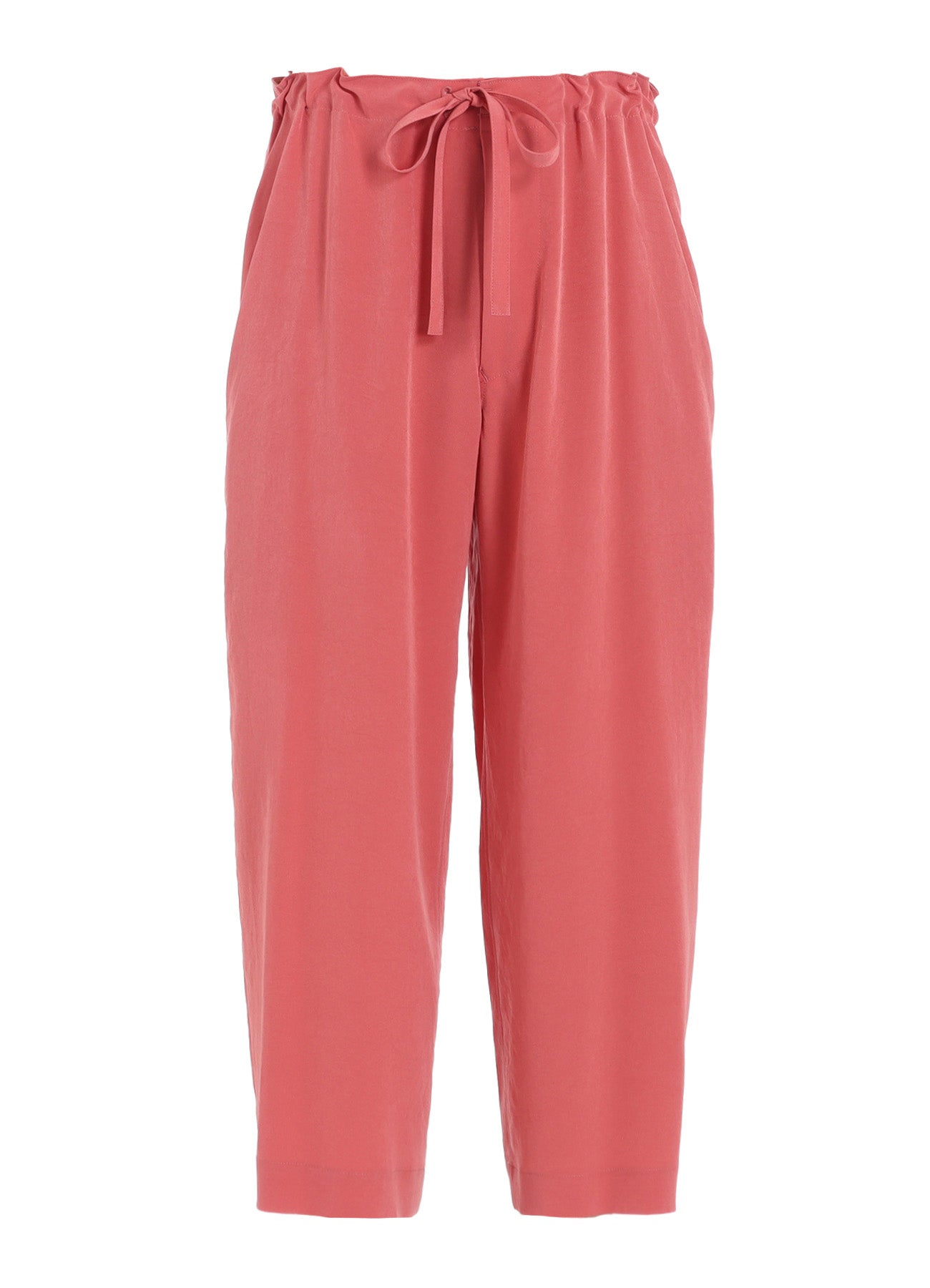 TA/PE CREPE DE CHINE STRING STRAIGHT PANTS