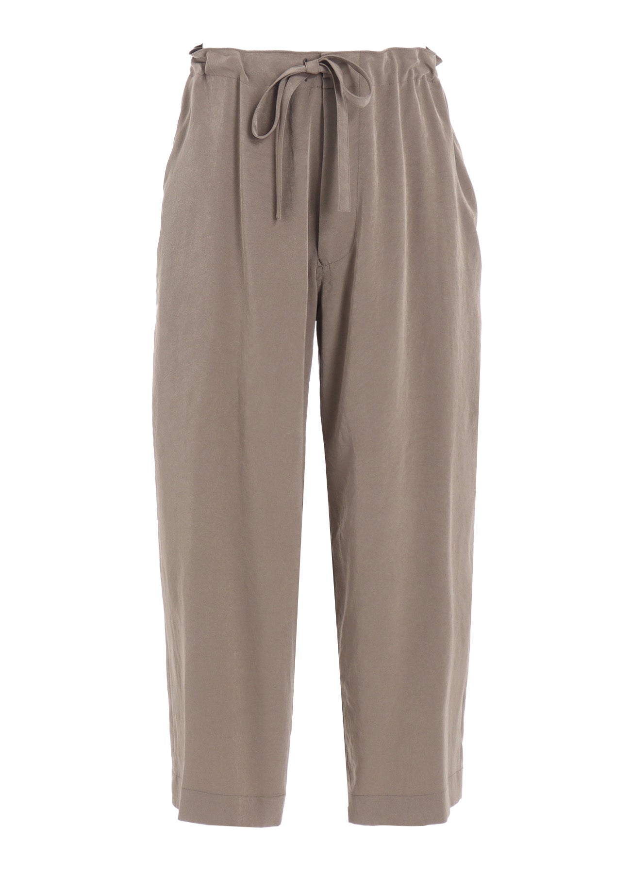 TA/PE CREPE DE CHINE STRING STRAIGHT PANTS