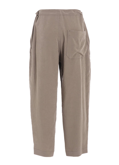 TA/PE CREPE DE CHINE STRING STRAIGHT PANTS