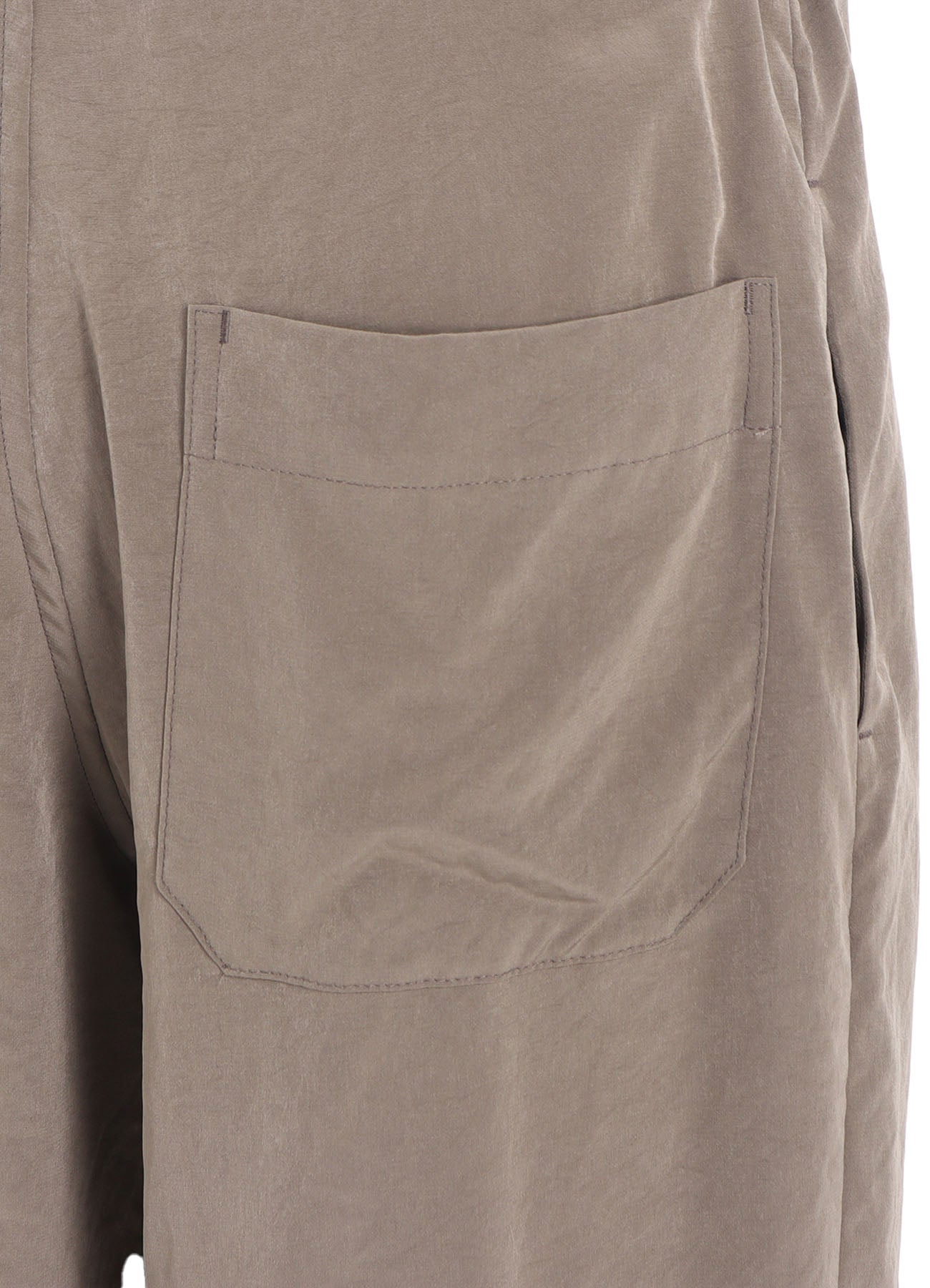 TA/PE CREPE DE CHINE STRING STRAIGHT PANTS