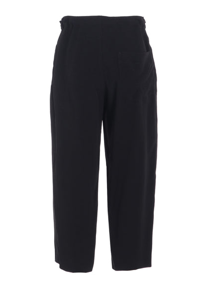 TA/PE CREPE DE CHINE STRING STRAIGHT PANTS