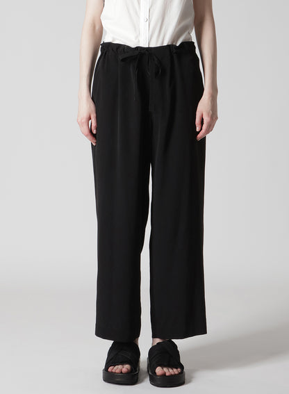 TA/PE CREPE DE CHINE STRING STRAIGHT PANTS