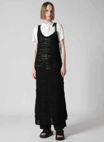 TA/PE CREPE DE CHINE STRING STRAIGHT PANTS