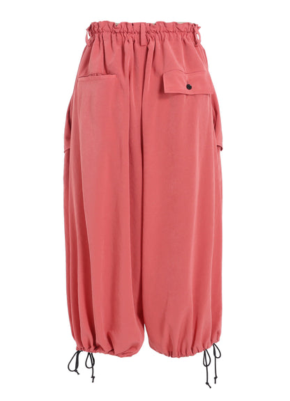 TA/PE CREPE DE CHINE ELASTIC WAIST PANTS