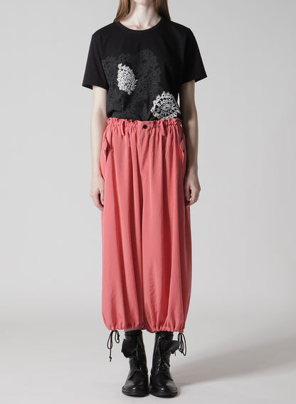 TA/PE CREPE DE CHINE ELASTIC WAIST PANTS