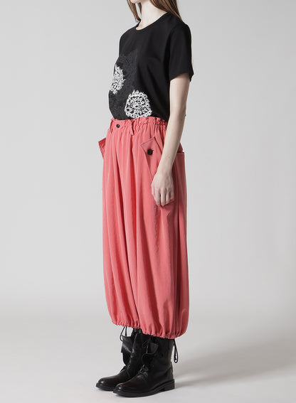 TA/PE CREPE DE CHINE ELASTIC WAIST PANTS