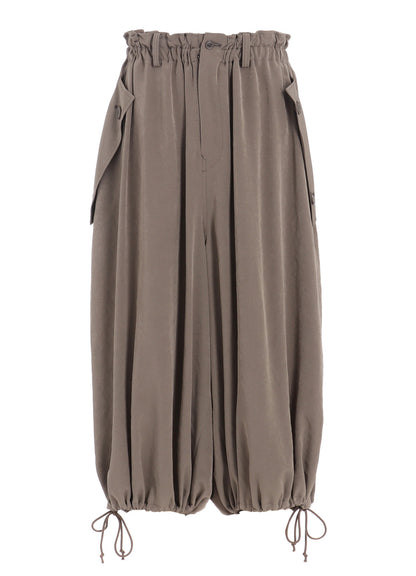 TA/PE CREPE DE CHINE ELASTIC WAIST PANTS