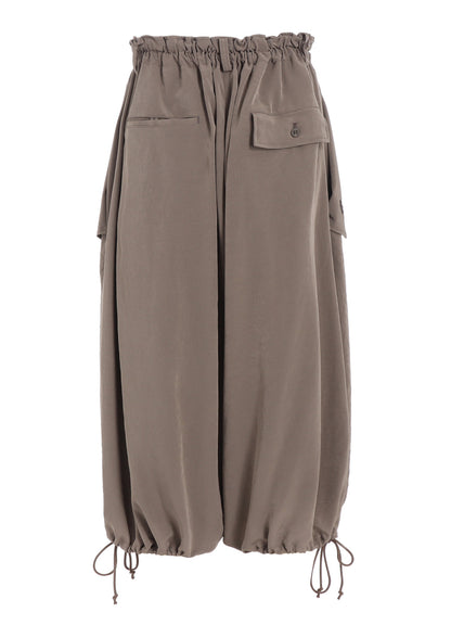 TA/PE CREPE DE CHINE ELASTIC WAIST PANTS