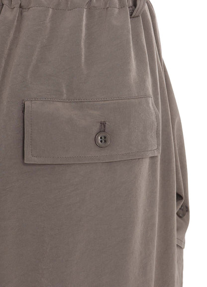 TA/PE CREPE DE CHINE ELASTIC WAIST PANTS