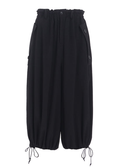 TA/PE CREPE DE CHINE ELASTIC WAIST PANTS