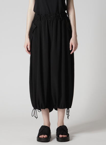 TA/PE CREPE DE CHINE ELASTIC WAIST PANTS