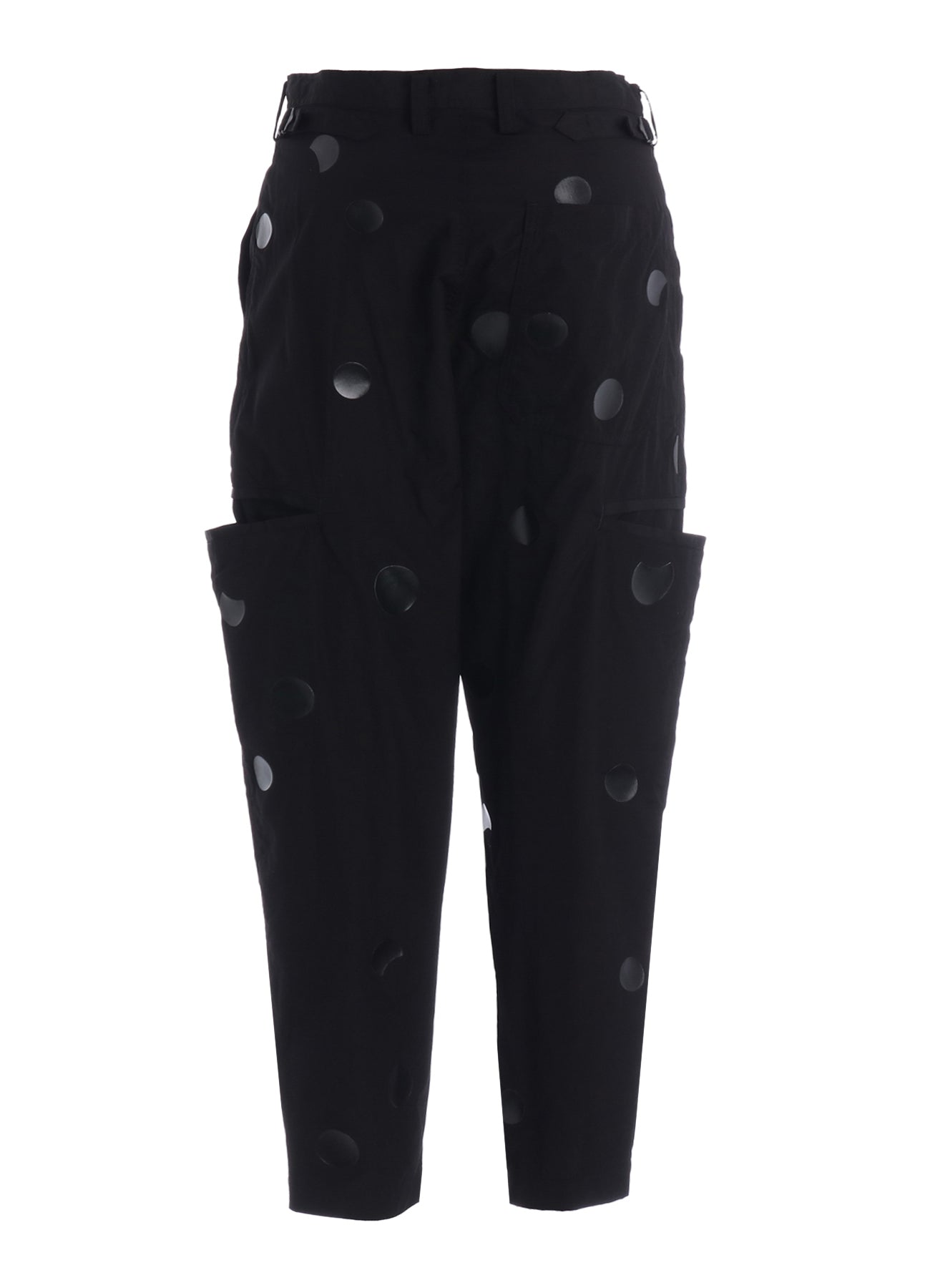 100/2 BROAD DOT PIGMENT PRINT TAPERED PANTS