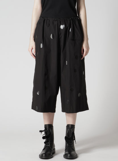 100/2 BROAD DOT PIGMENT PRINT STRING WAIST PANTS