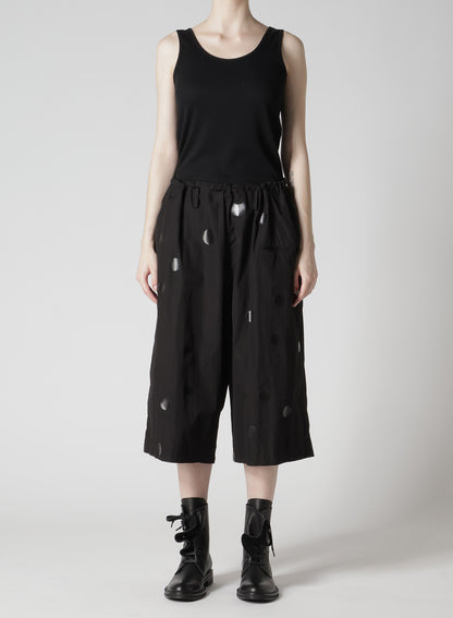 100/2 BROAD DOT PIGMENT PRINT STRING WAIST PANTS