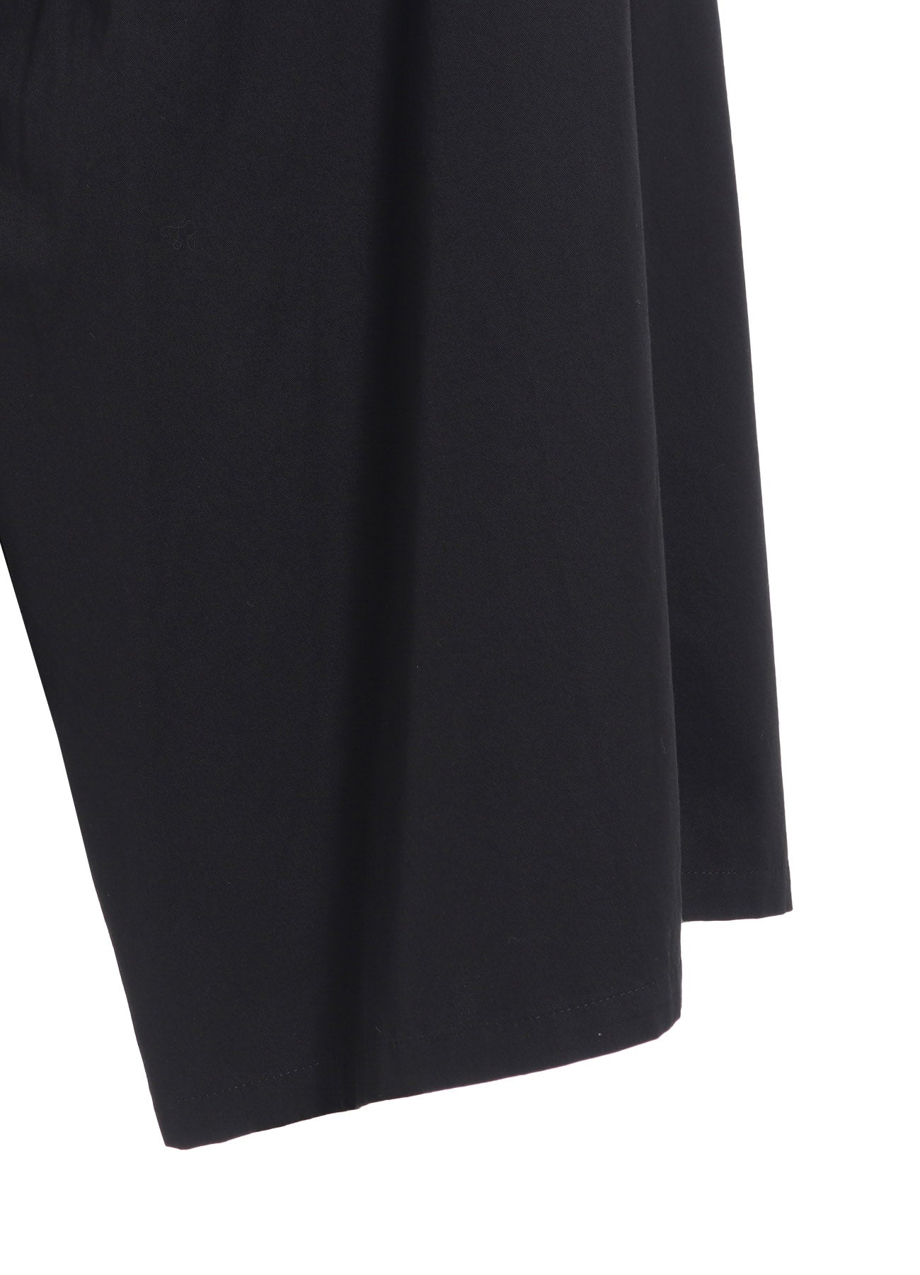 COTTON TWILL DROP FLARE PANTS