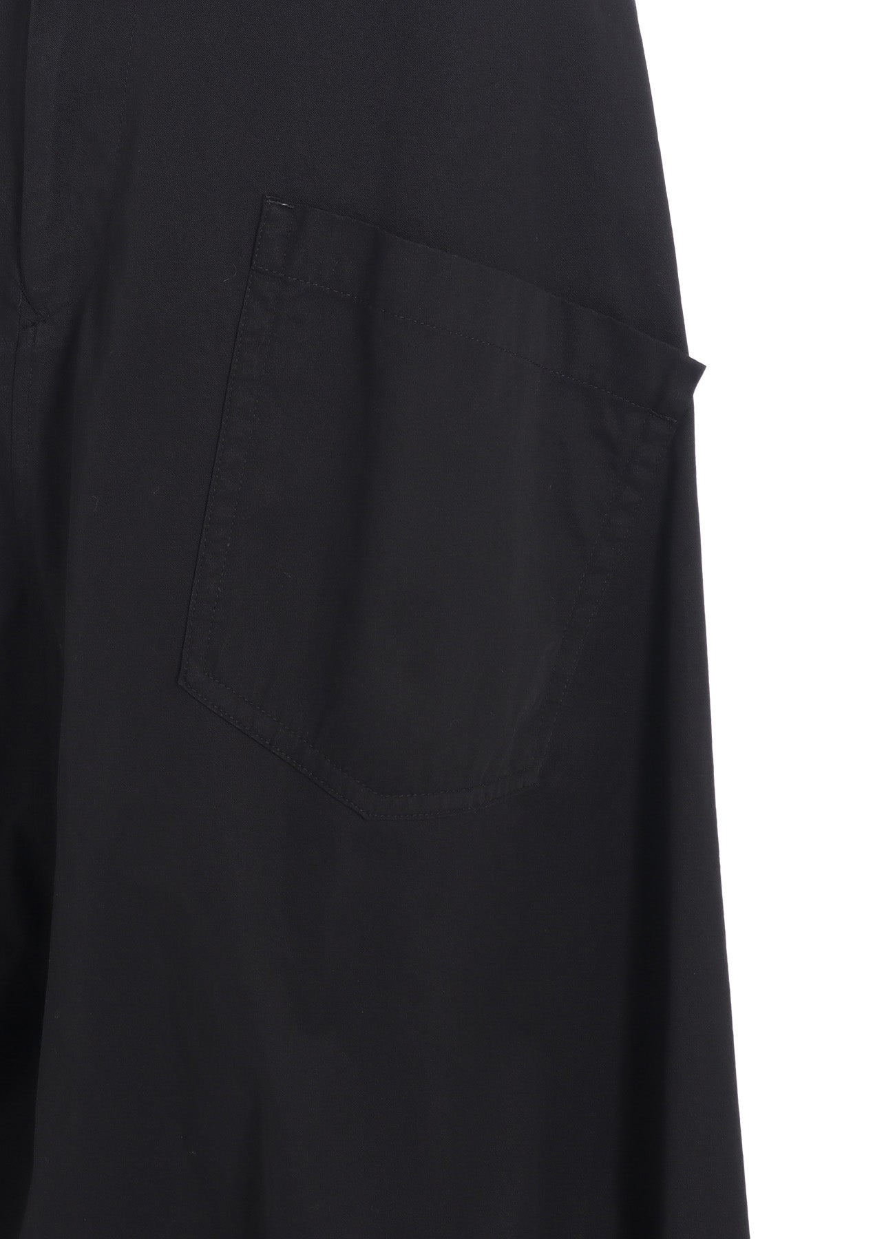 COTTON TWILL DROP FLARE PANTS