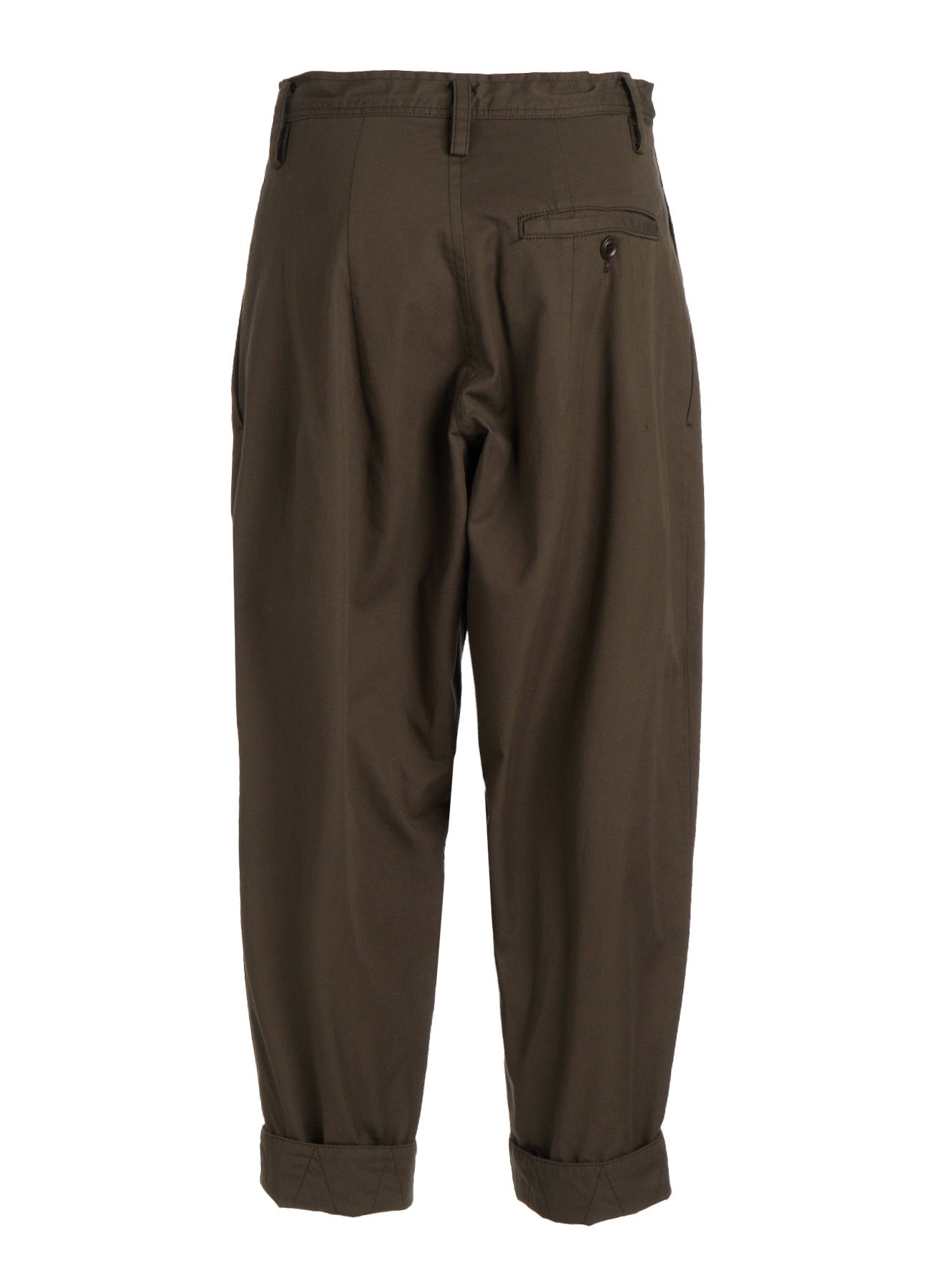 COTTON TWILL SEMI-WIDE CHINA PANTS