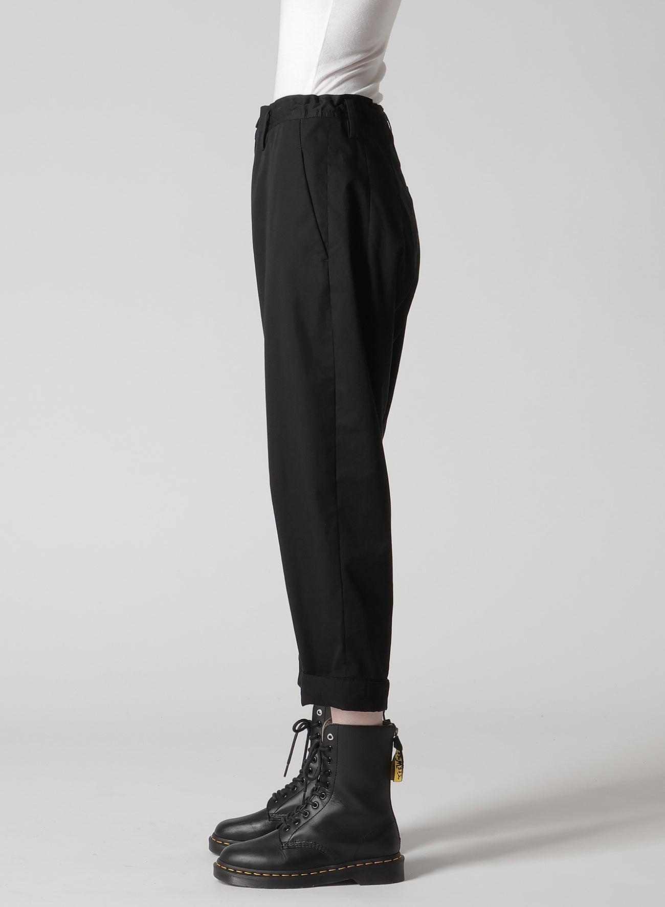 COTTON TWILL SEMI-WIDE CHINA PANTS