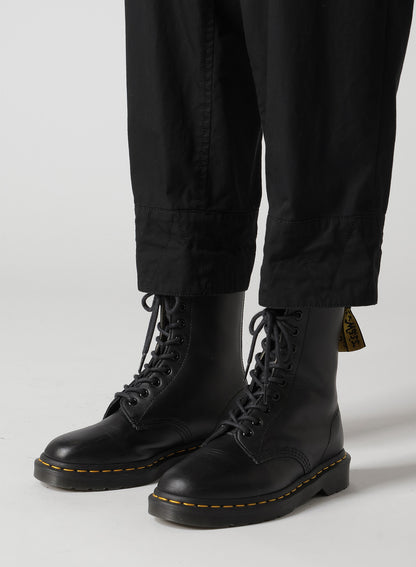 COTTON TWILL SEMI-WIDE CHINA PANTS