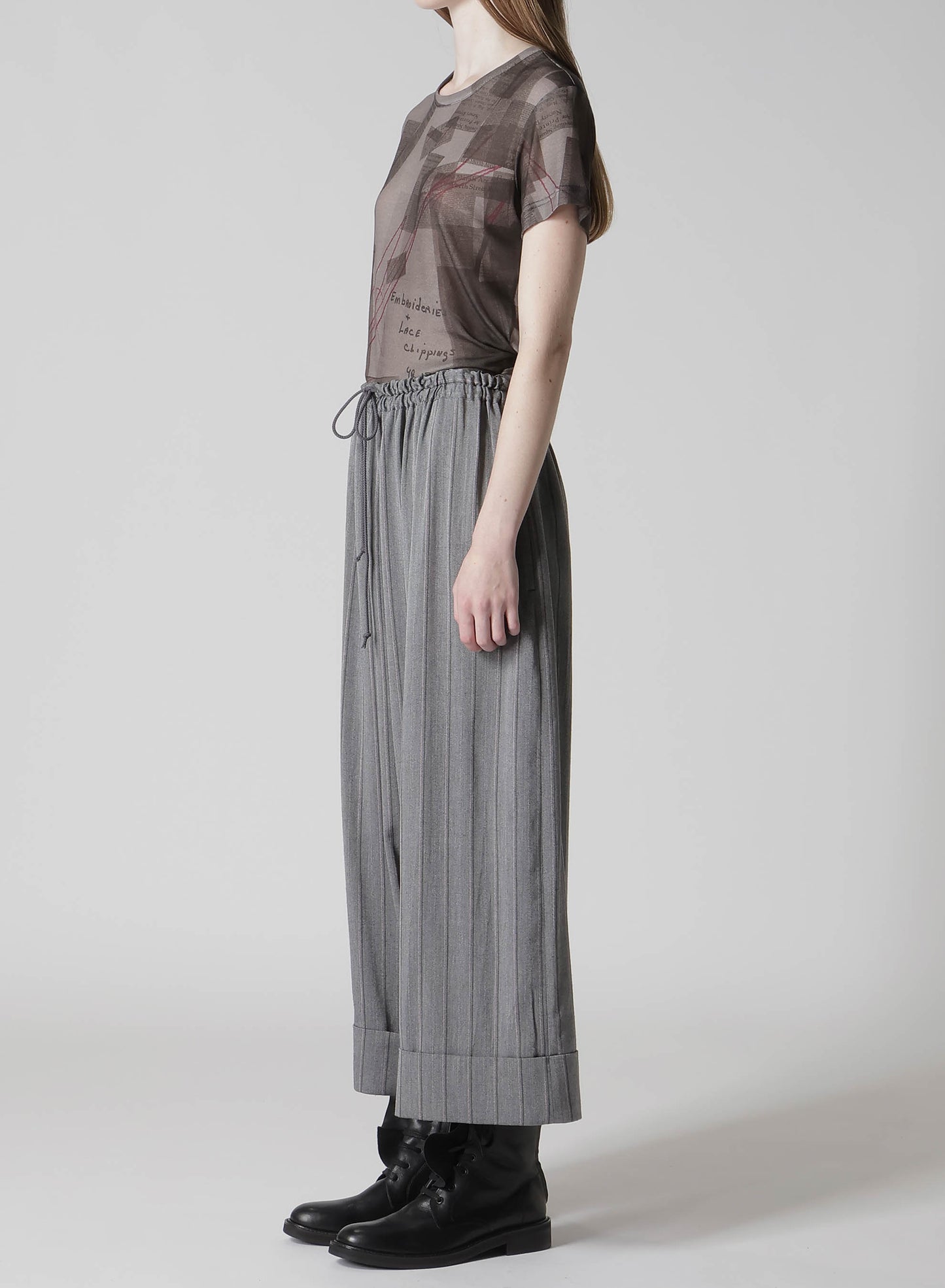 RY/ STRIPE WIDE MACKIN SAROUEL PANTS