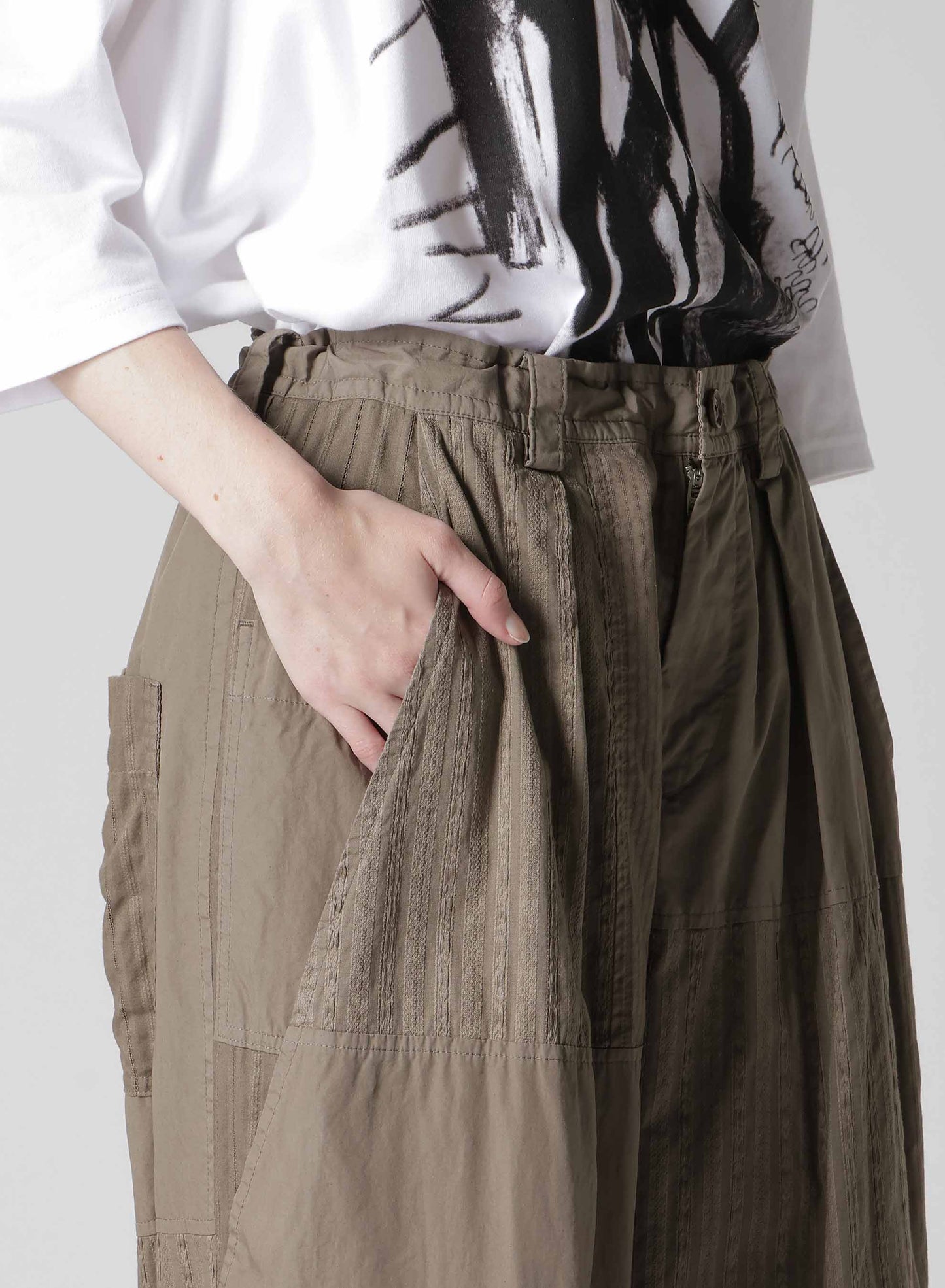 PATCHWORK BIG POCKET PANTS