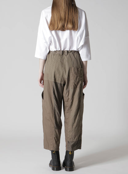PATCHWORK BIG POCKET PANTS
