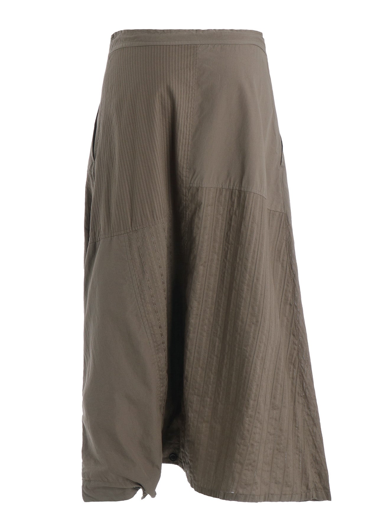 PATCHWORK PATCHED POCKET SKIRT PANTS