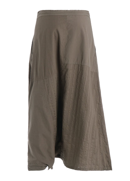 PATCHWORK PATCHED POCKET SKIRT PANTS