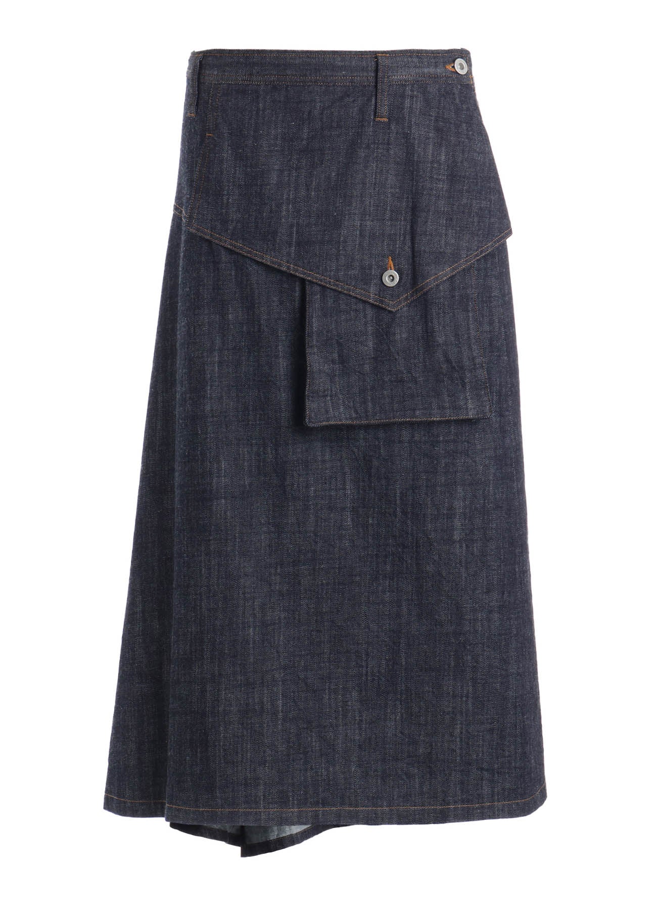 8OZ DENIM BIG FLAP SKIRT – THE SHOP YOHJI YAMAMOTO