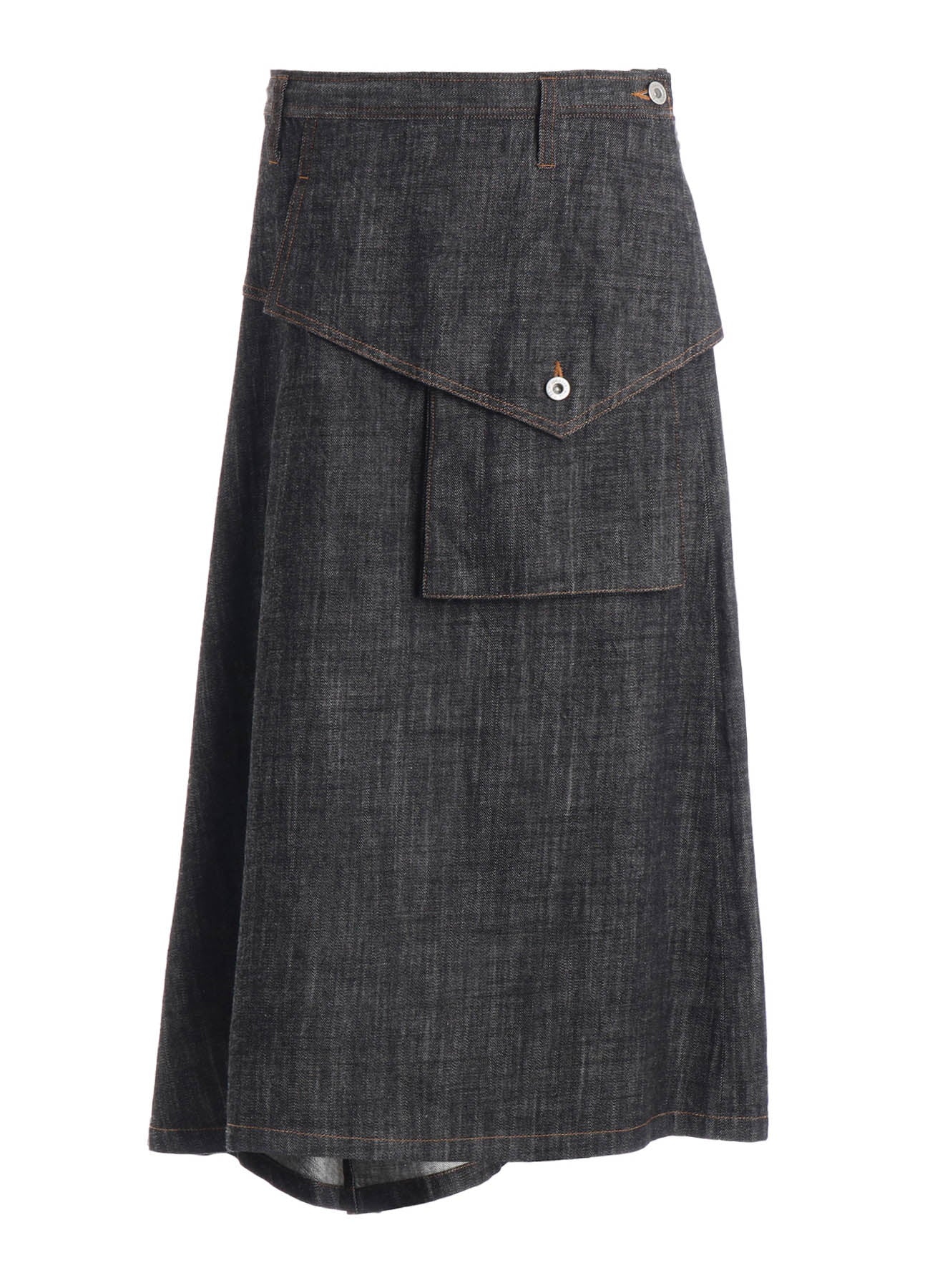 8OZ DENIM BIG FLAP SKIRT – THE SHOP YOHJI YAMAMOTO