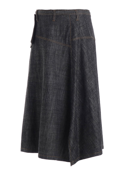 8OZ DENIM BIG FLAP SKIRT