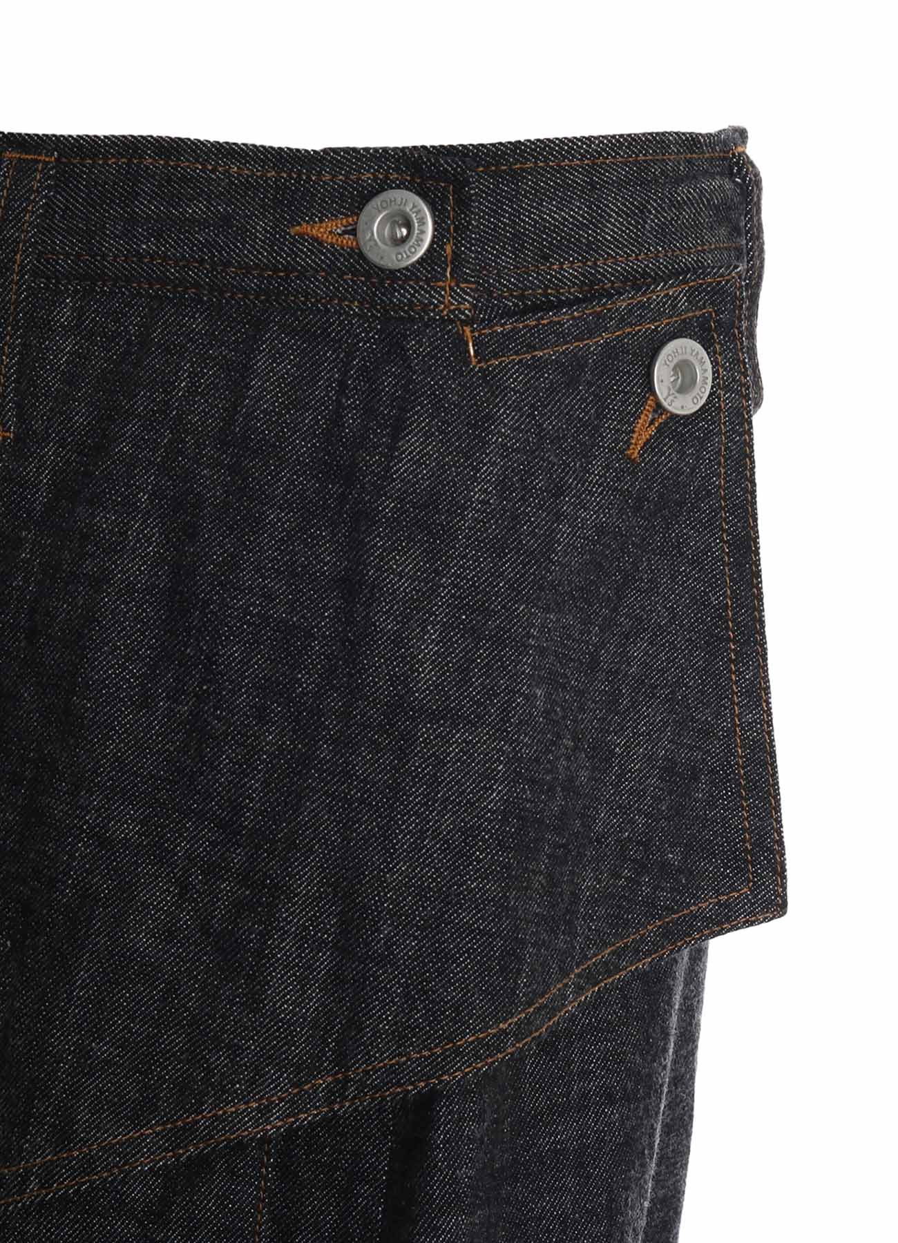 8OZ DENIM BIG FLAP SKIRT