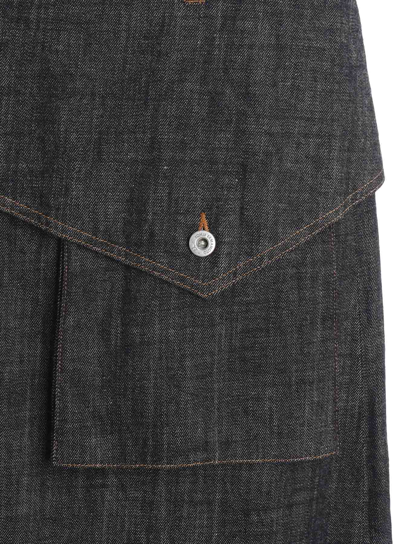 8OZ DENIM BIG FLAP SKIRT – THE SHOP YOHJI YAMAMOTO