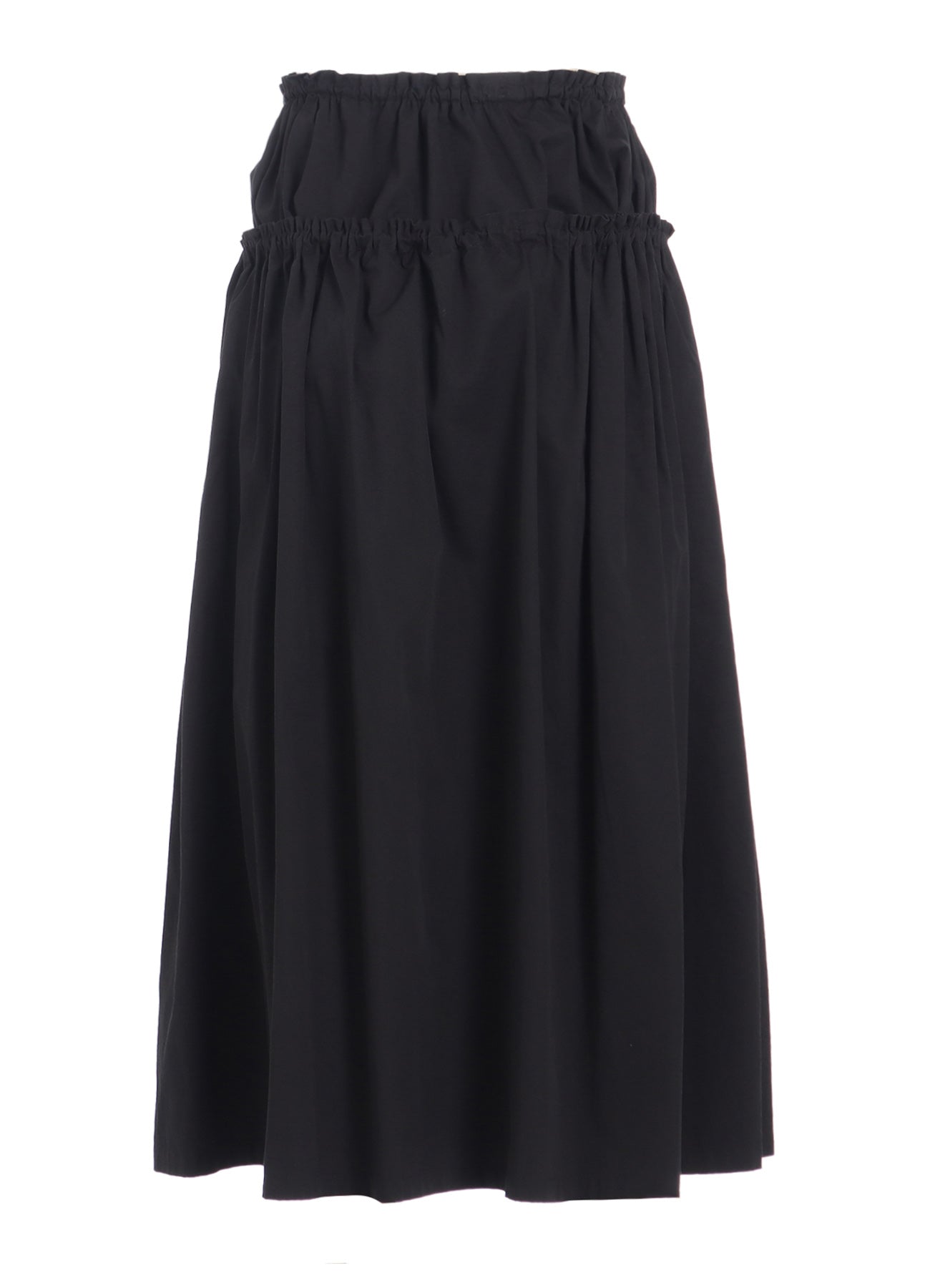 COTTON TWILL DOUBLE GATHERED SKIRT