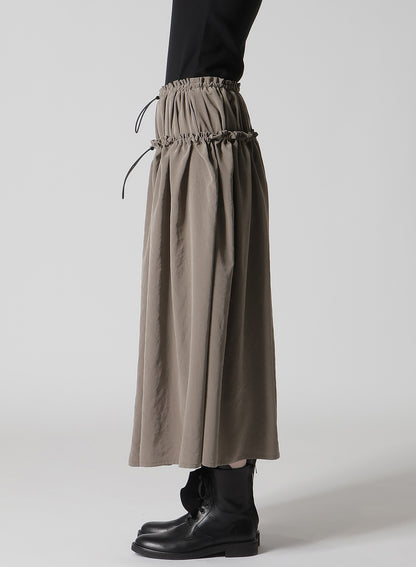 TA/PE CREPE DE CHINE DOUBLE GATHERED SKIRT