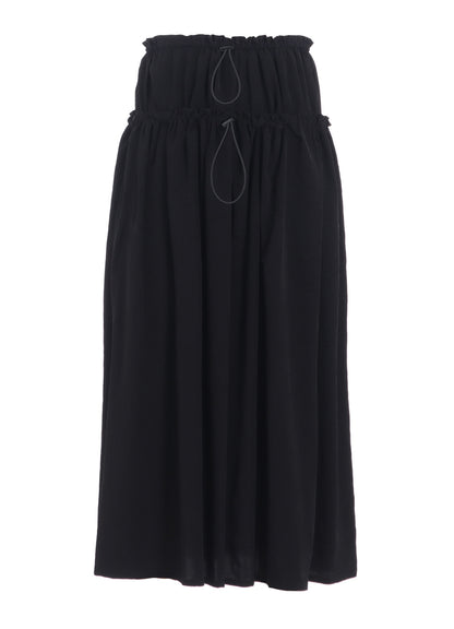 TA/PE CREPE DE CHINE DOUBLE GATHERED SKIRT