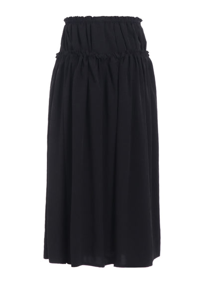 TA/PE CREPE DE CHINE DOUBLE GATHERED SKIRT