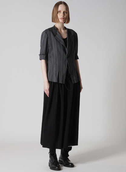 TA/PE CREPE DE CHINE DOUBLE GATHERED SKIRT