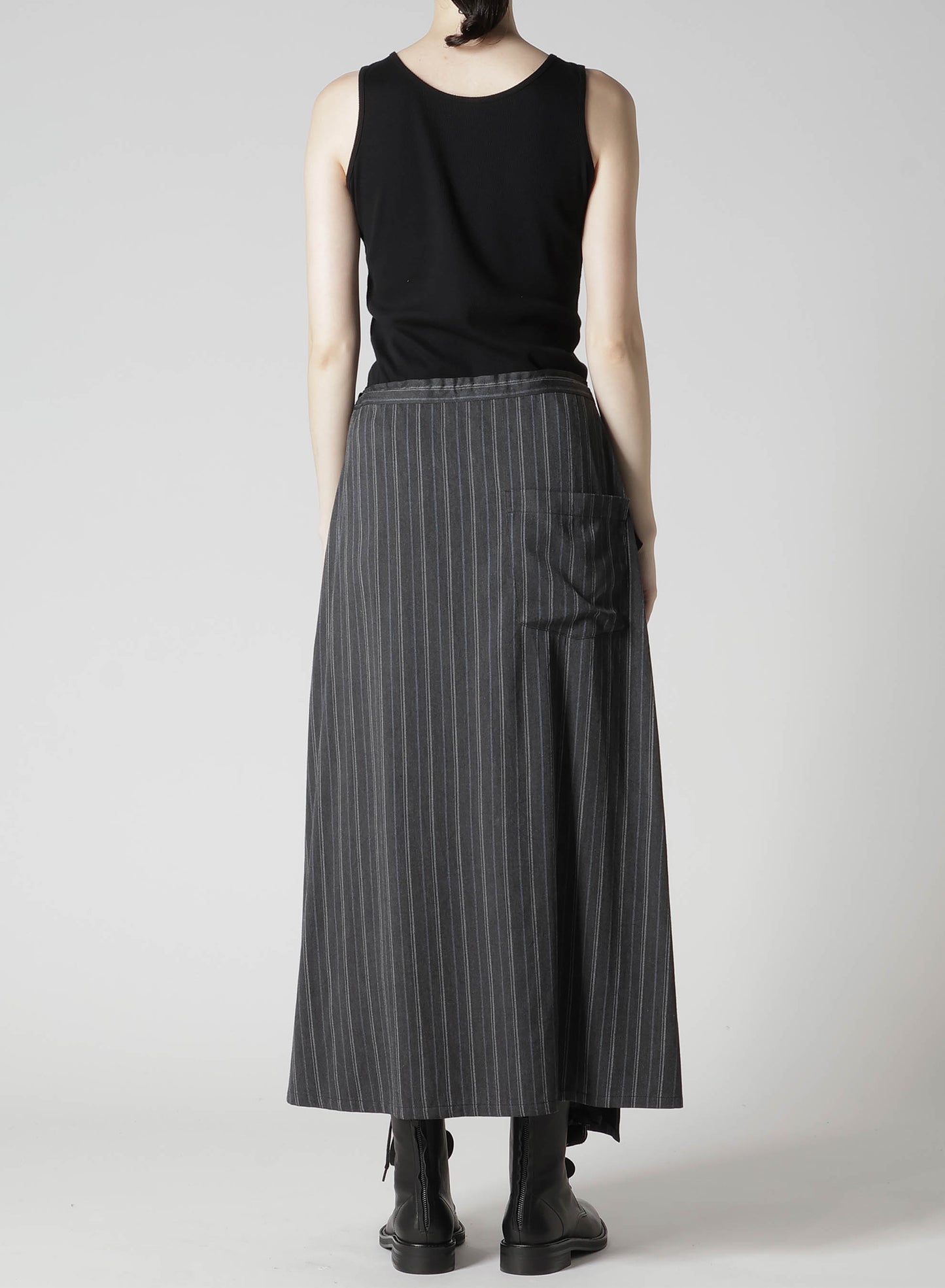 RY/ STRIPE TRIANGLE FRONT STITCH SKIRT