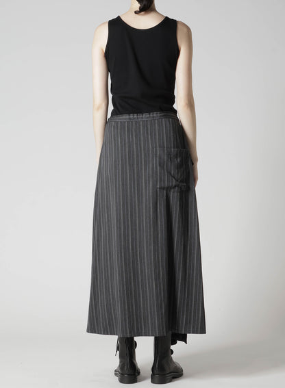 RY/ STRIPE TRIANGLE FRONT STITCH SKIRT