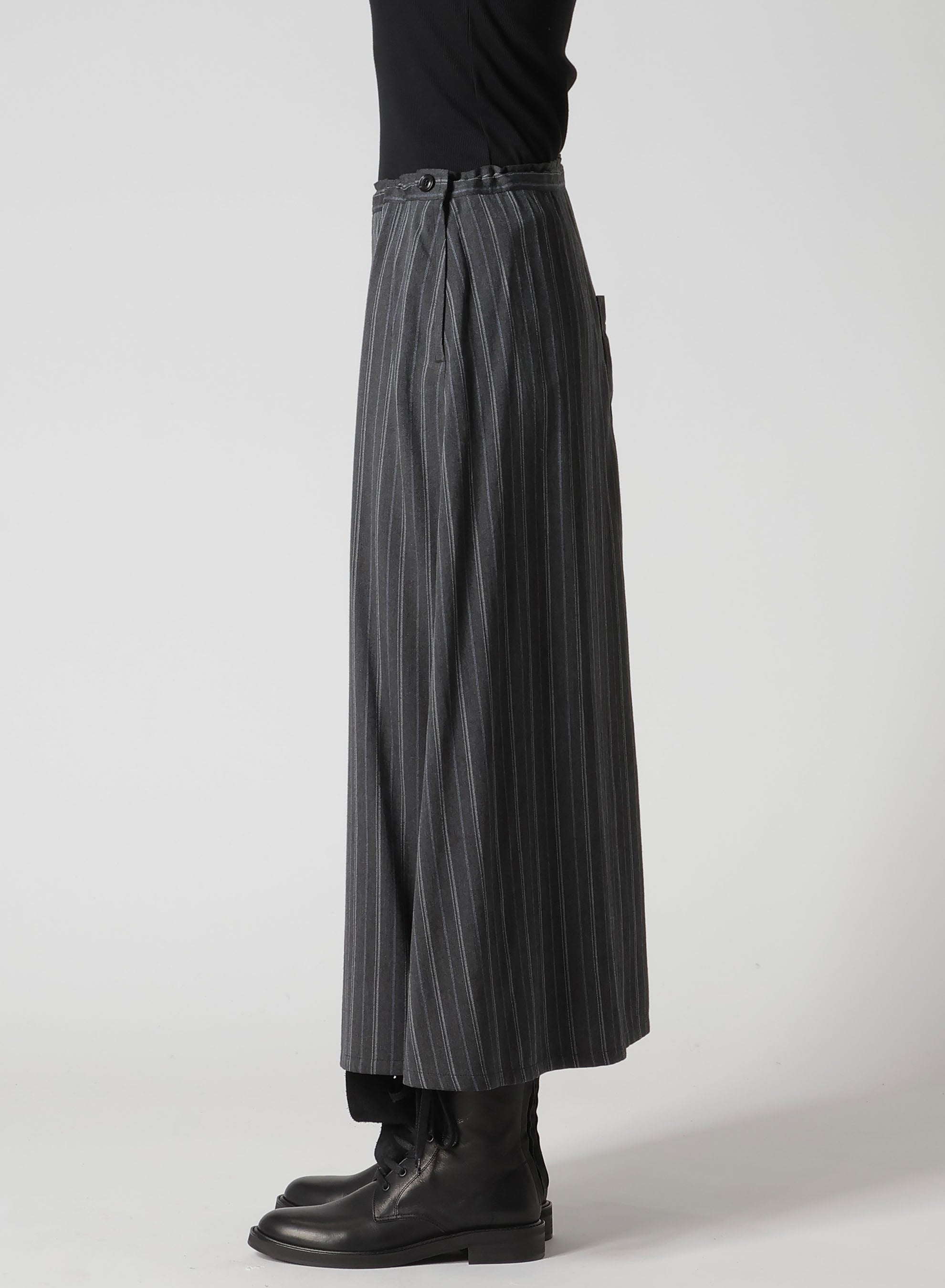 RY/ STRIPE TRIANGLE FRONT STITCH SKIRT – THE SHOP YOHJI YAMAMOTO