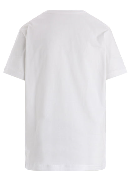 COTTON JERSEY LACE PRINT SHORT SLEEVE TEE