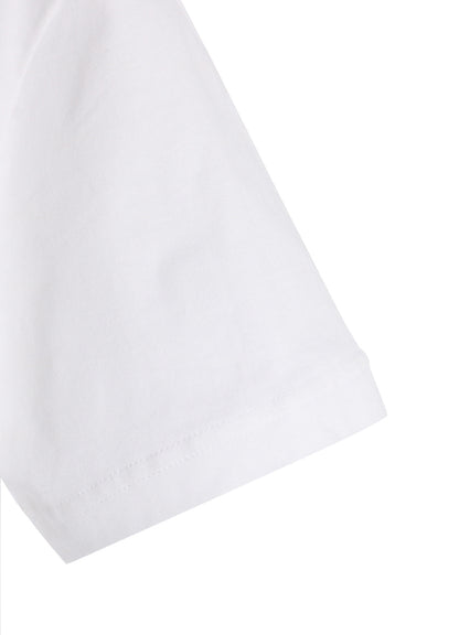 COTTON JERSEY LACE PRINT SHORT SLEEVE TEE